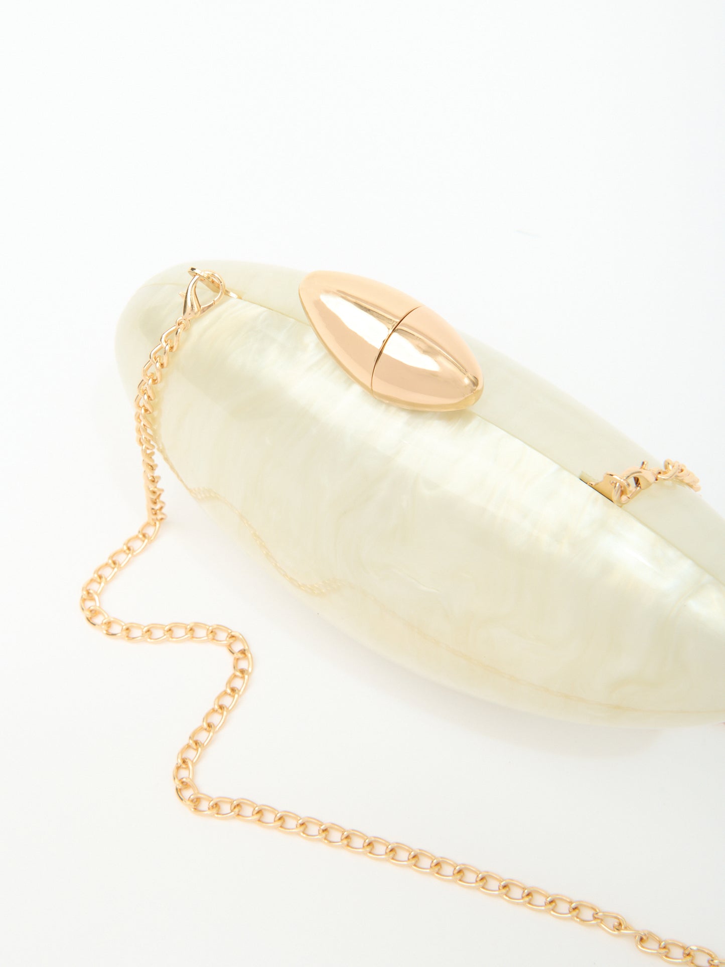 BIBI CLUTCH in oyster