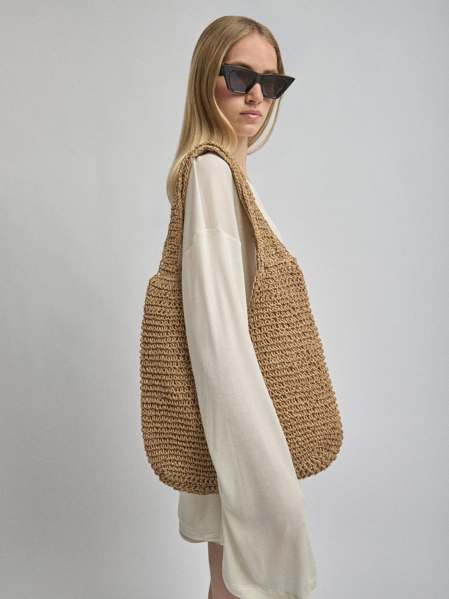SLOPE SLING STRAW in natural