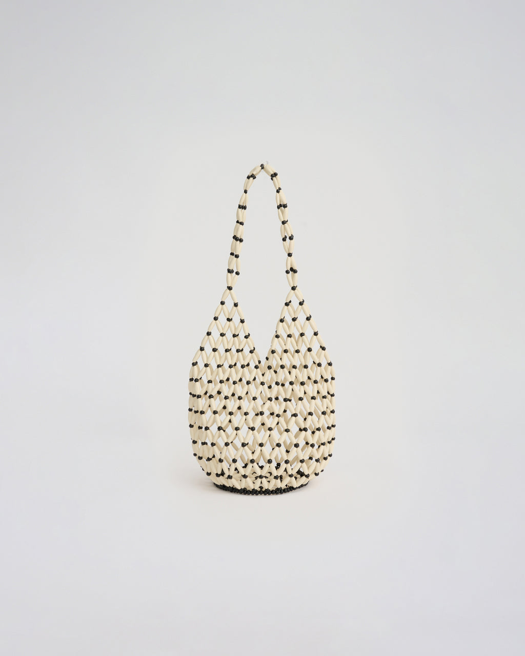 SUPPLE BUCKET in ivory/black