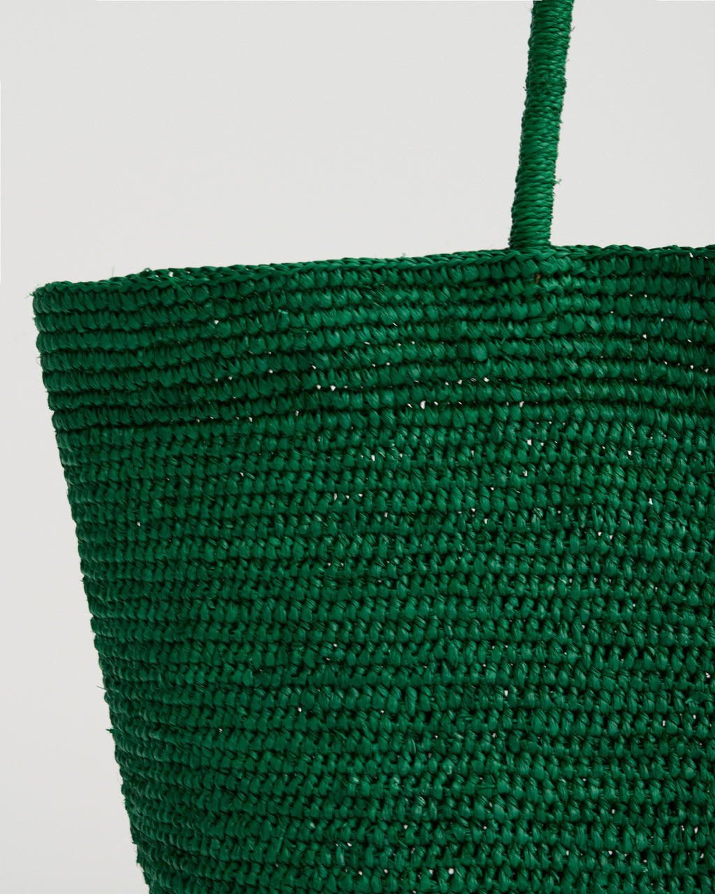 SHOULDER TOTE BAG in emerald
