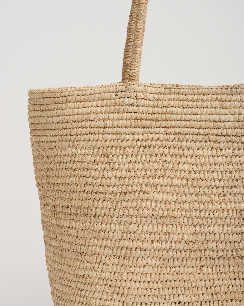 SHOULDER TOTE BAG in natural