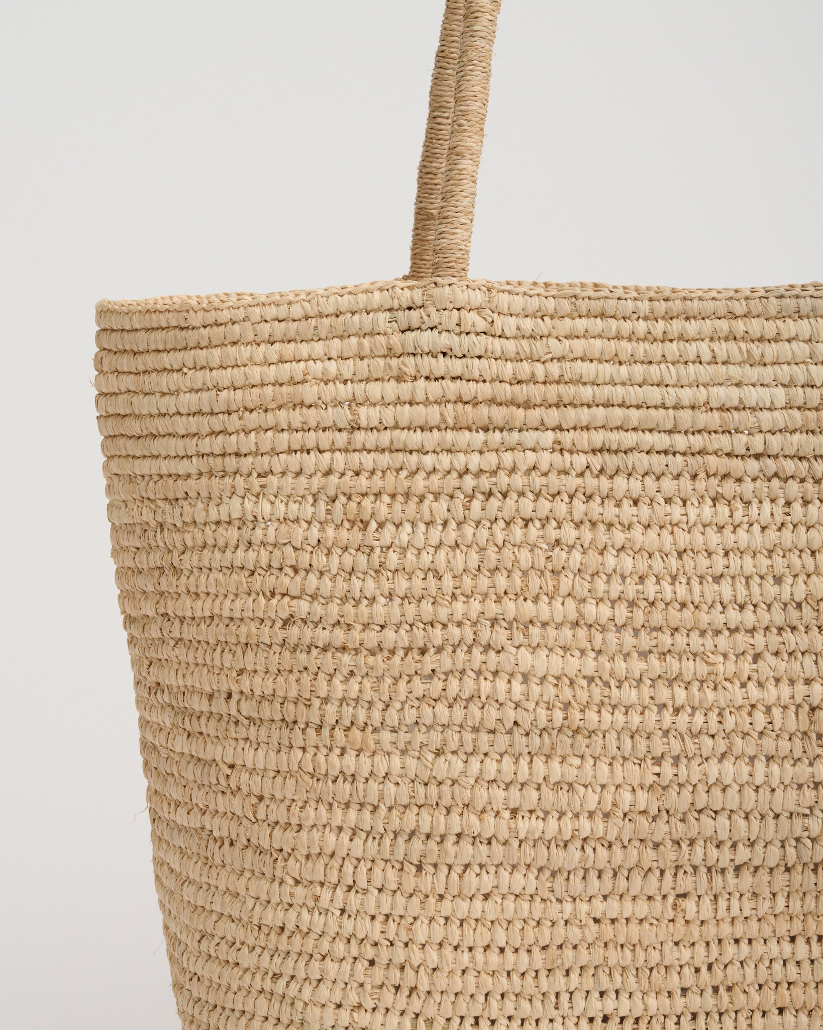 SHOULDER TOTE BAG in natural