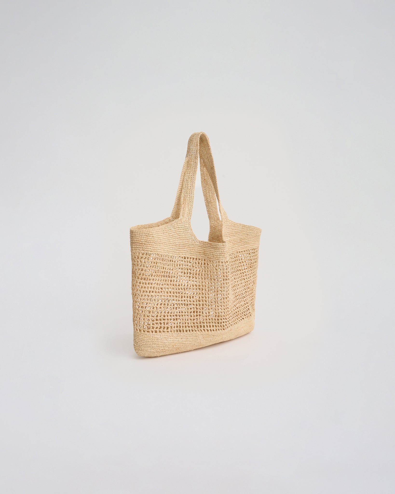 CITY SHOULDER TOTE BAG in natural