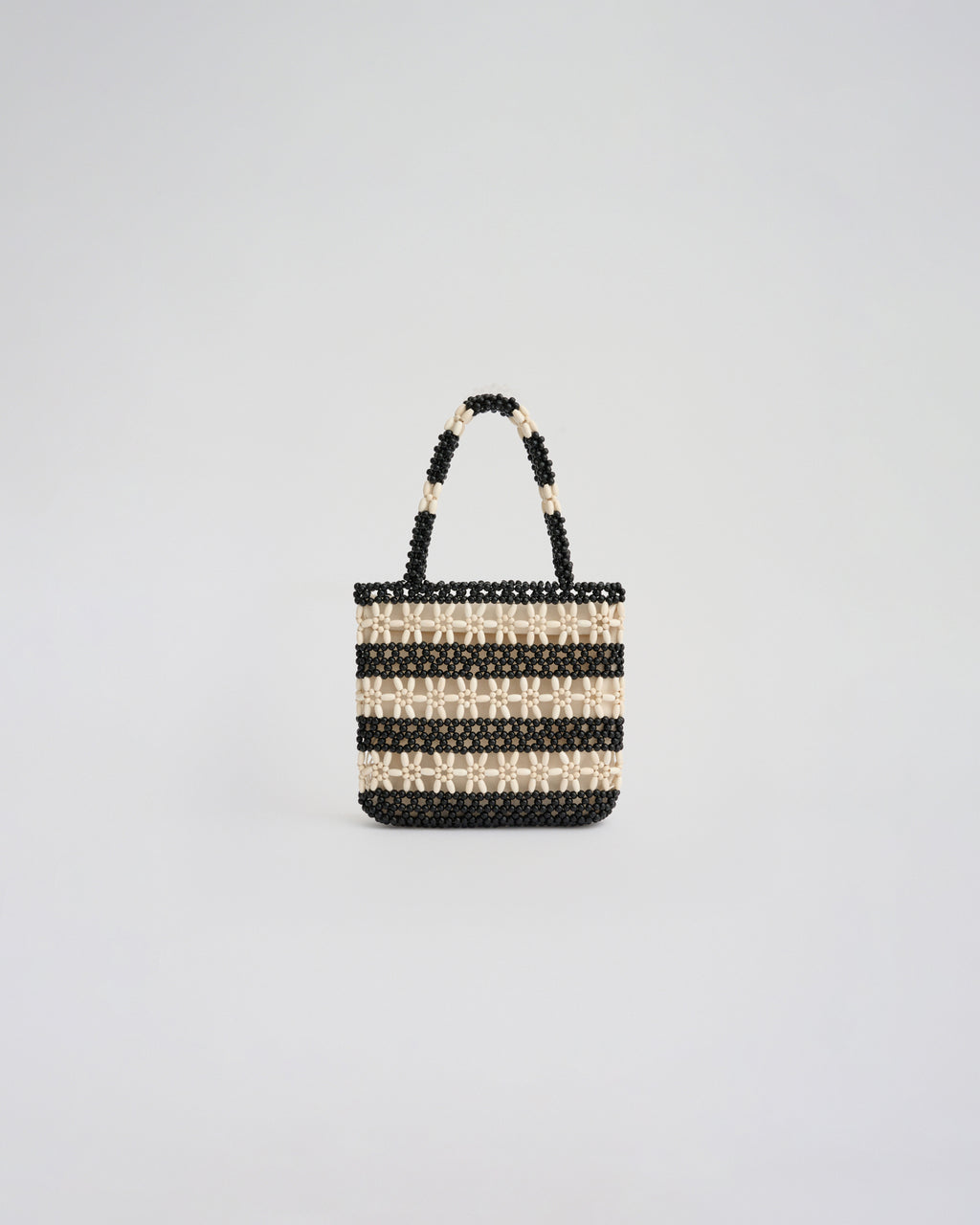 ALBA TOP HANDLE in black/ivory
