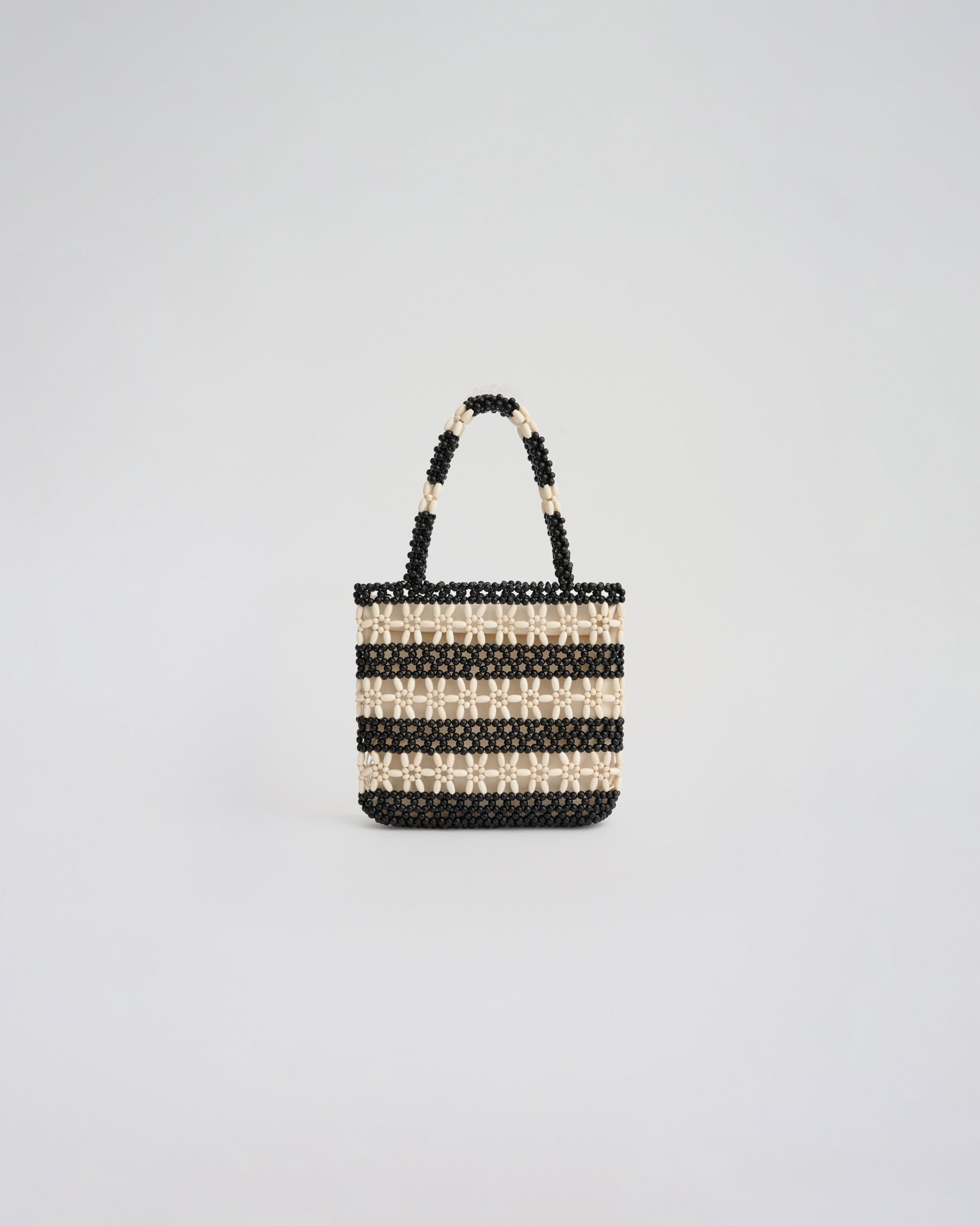 ALBA TOP HANDLE in black/ivory