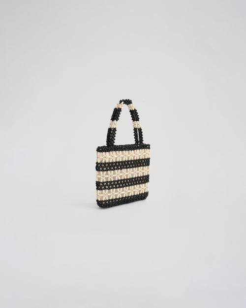 ALBA TOP HANDLE in black/ivory