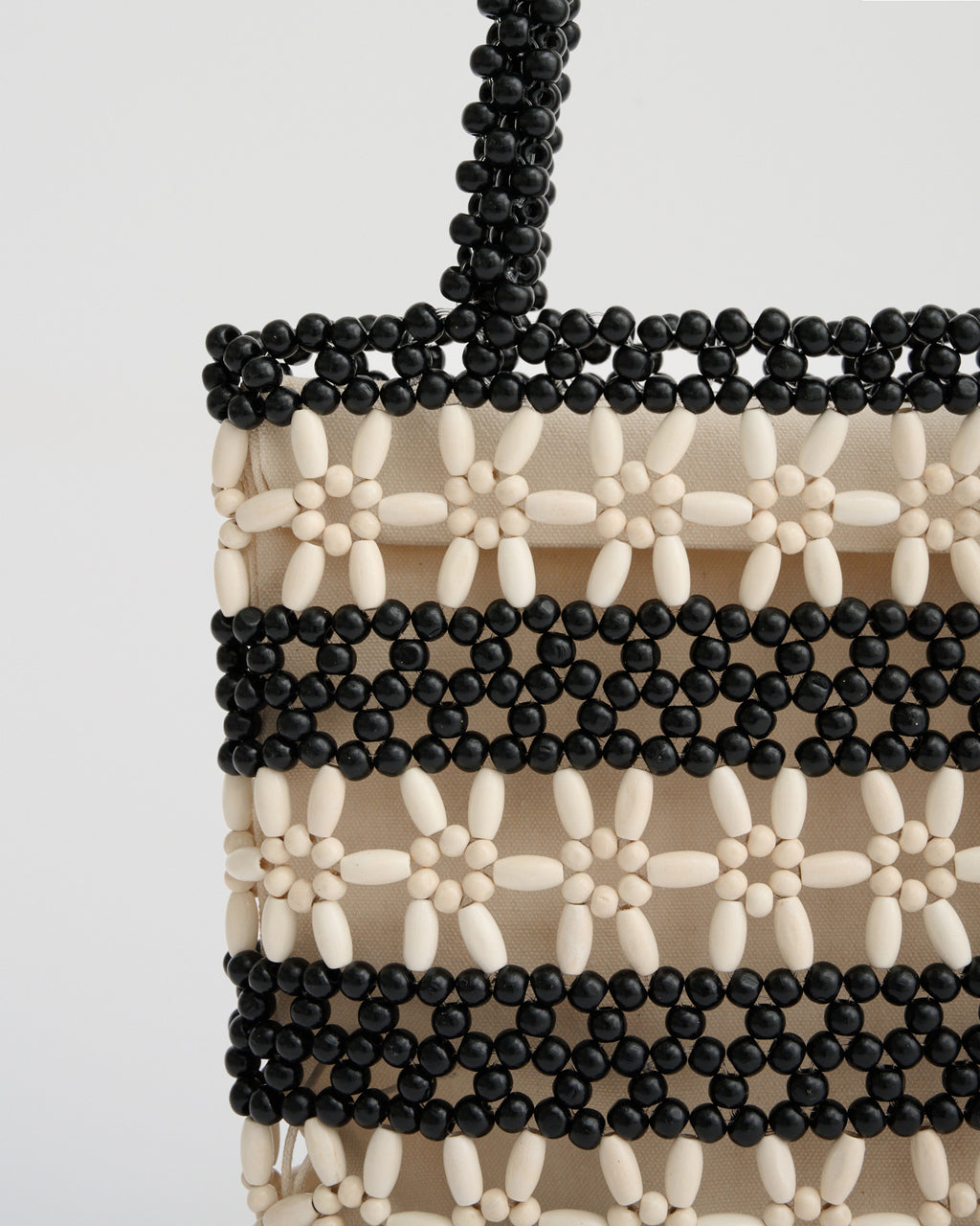 ALBA TOP HANDLE in black/ivory