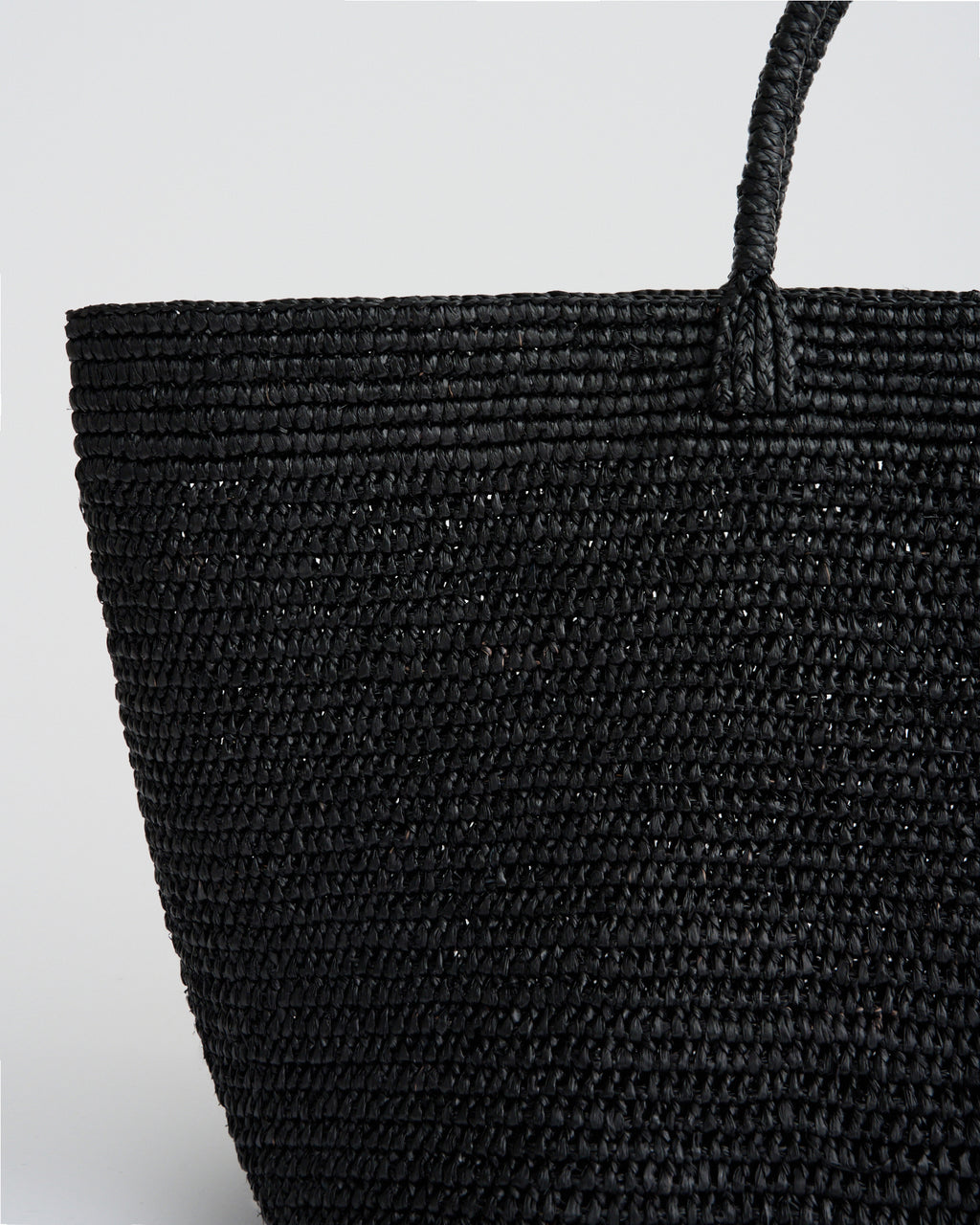 HORTENSIA LARGE TOTE BAG in black