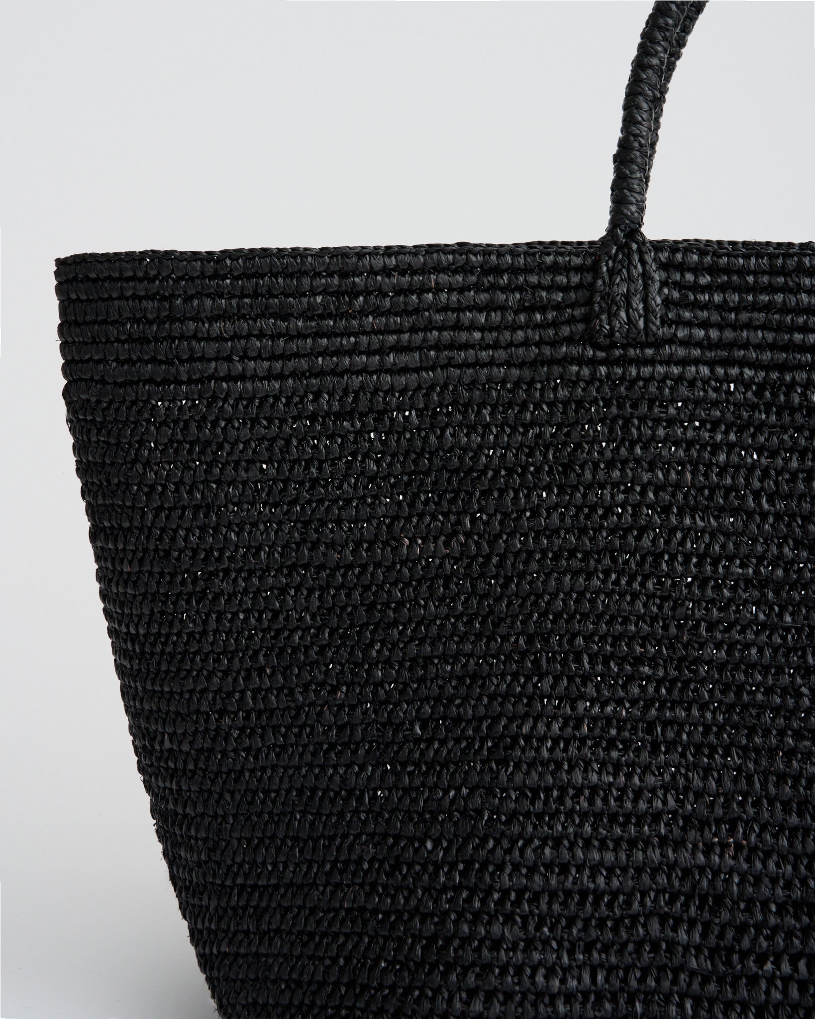 HORTENSIA LARGE TOTE BAG in black