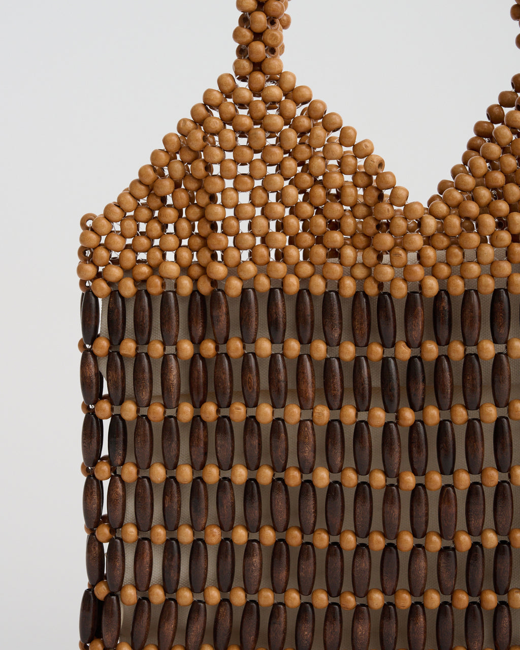 KATE BEADED SHOULDER BAG in caramel/coffee