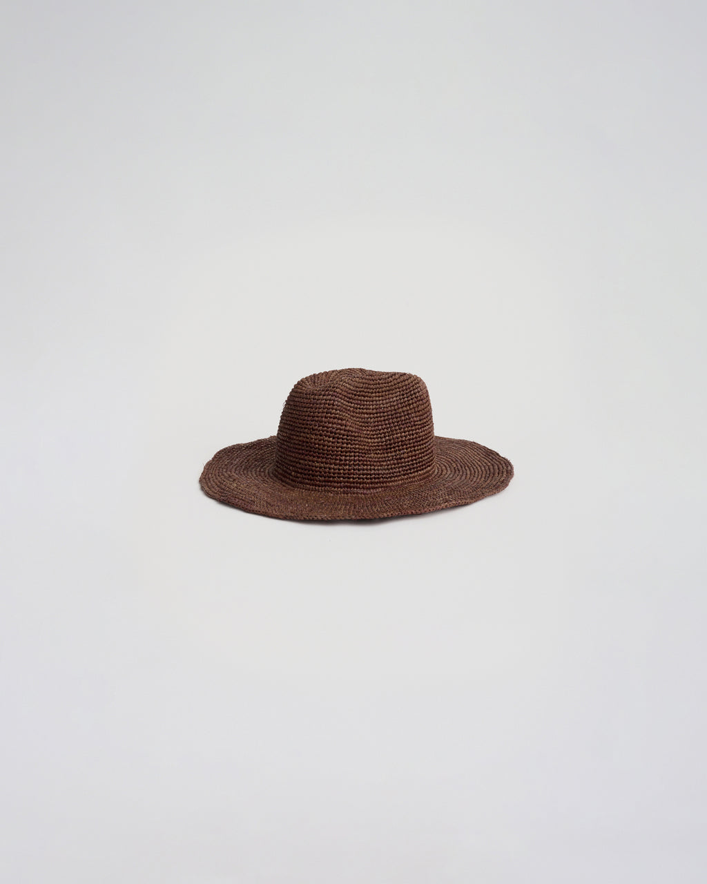 TEXAS RAFFIA HAT in coffee