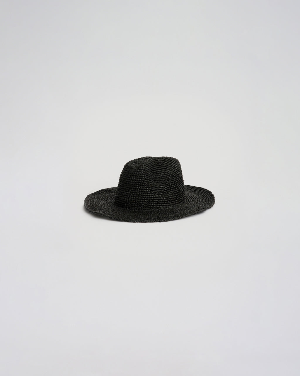 TEXAS RAFFIA HAT in black