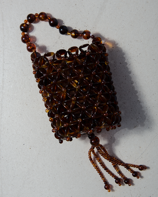 PHOEBE MINI BASKET in brown