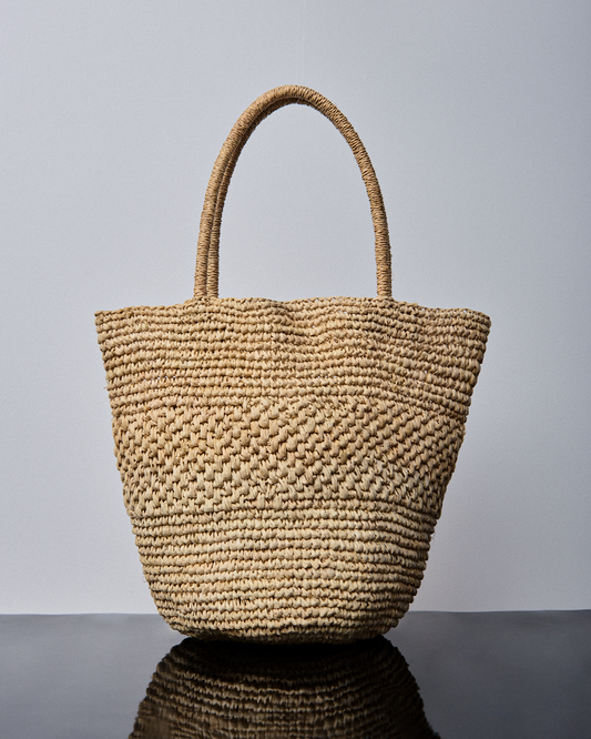 GILDA BASKET STRAW in natural