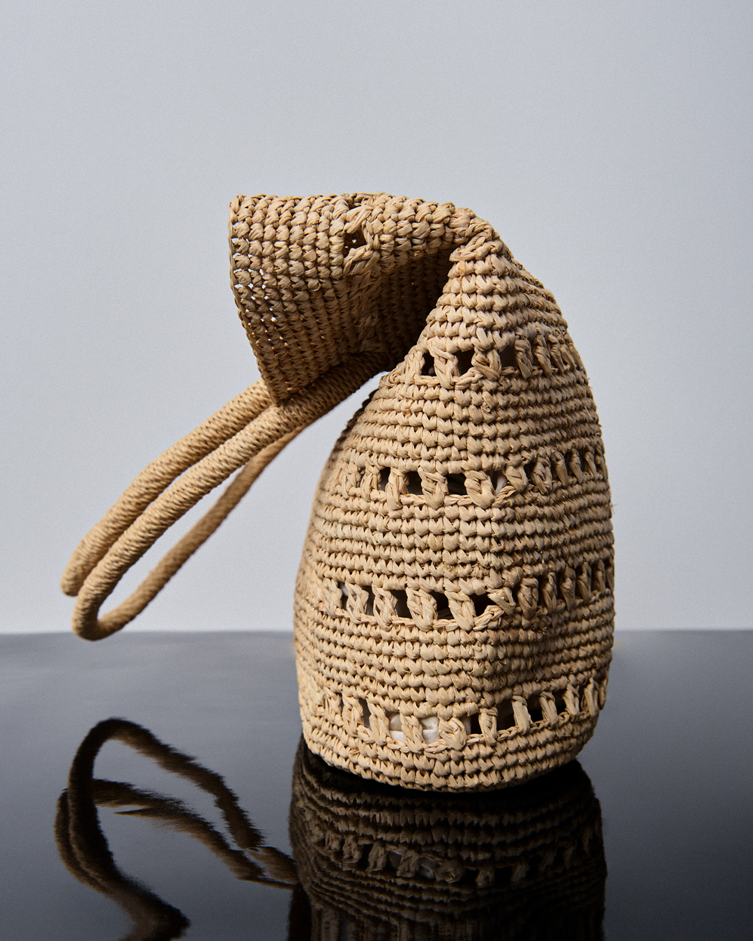 CHLOE BASKET STRAW in natural