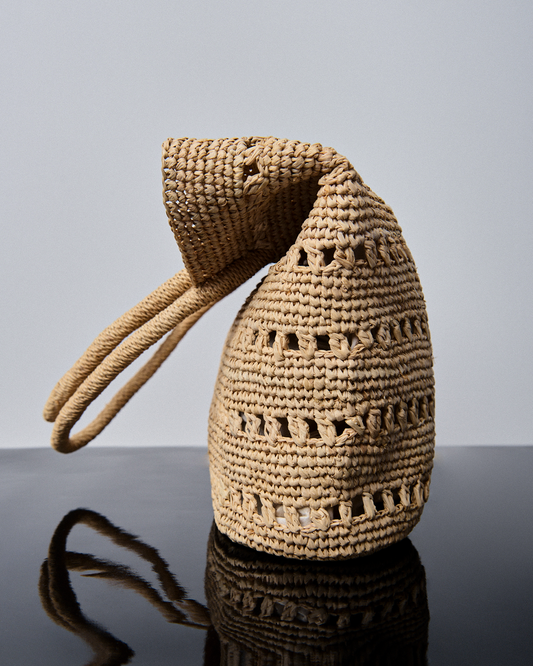 CHLOE BASKET STRAW in natural