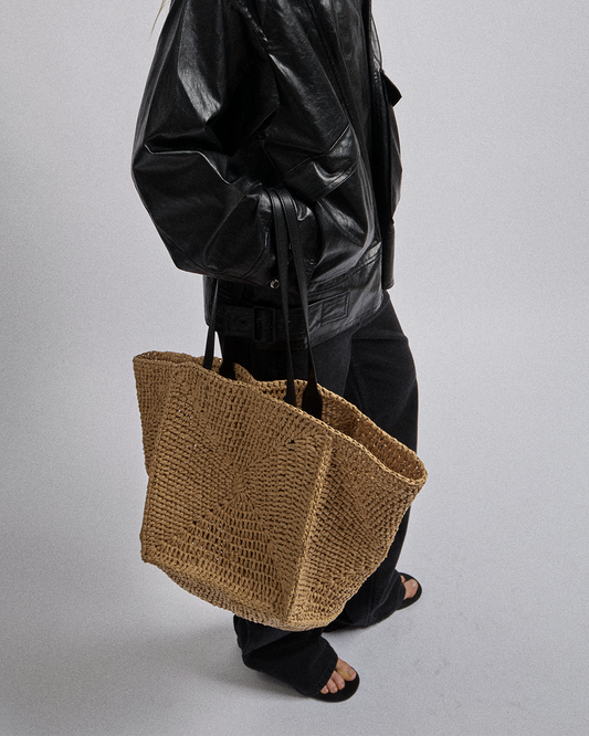 XL BASKET STRAW in natural